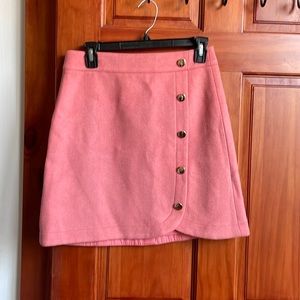 Pink wool skirt